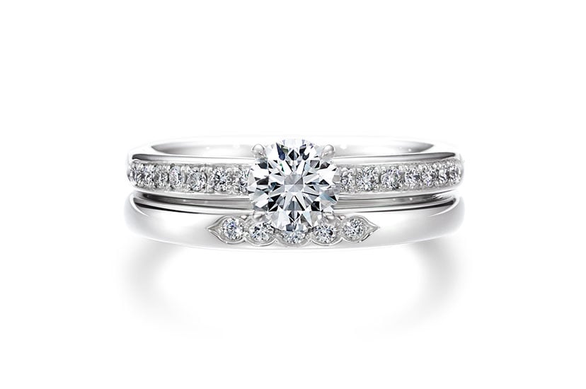婚約指輪 安い 結婚指輪 セットリング ダイヤモンド プラチナ 0.2